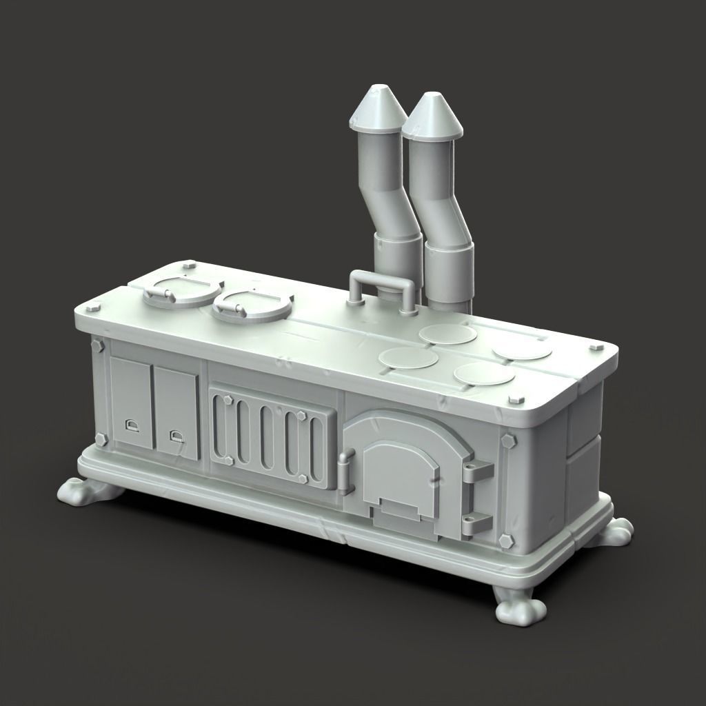 Possessed Oven - 3D Printable TTRPG - PRESUPPORTED - 32mm Scale 3D print model_4