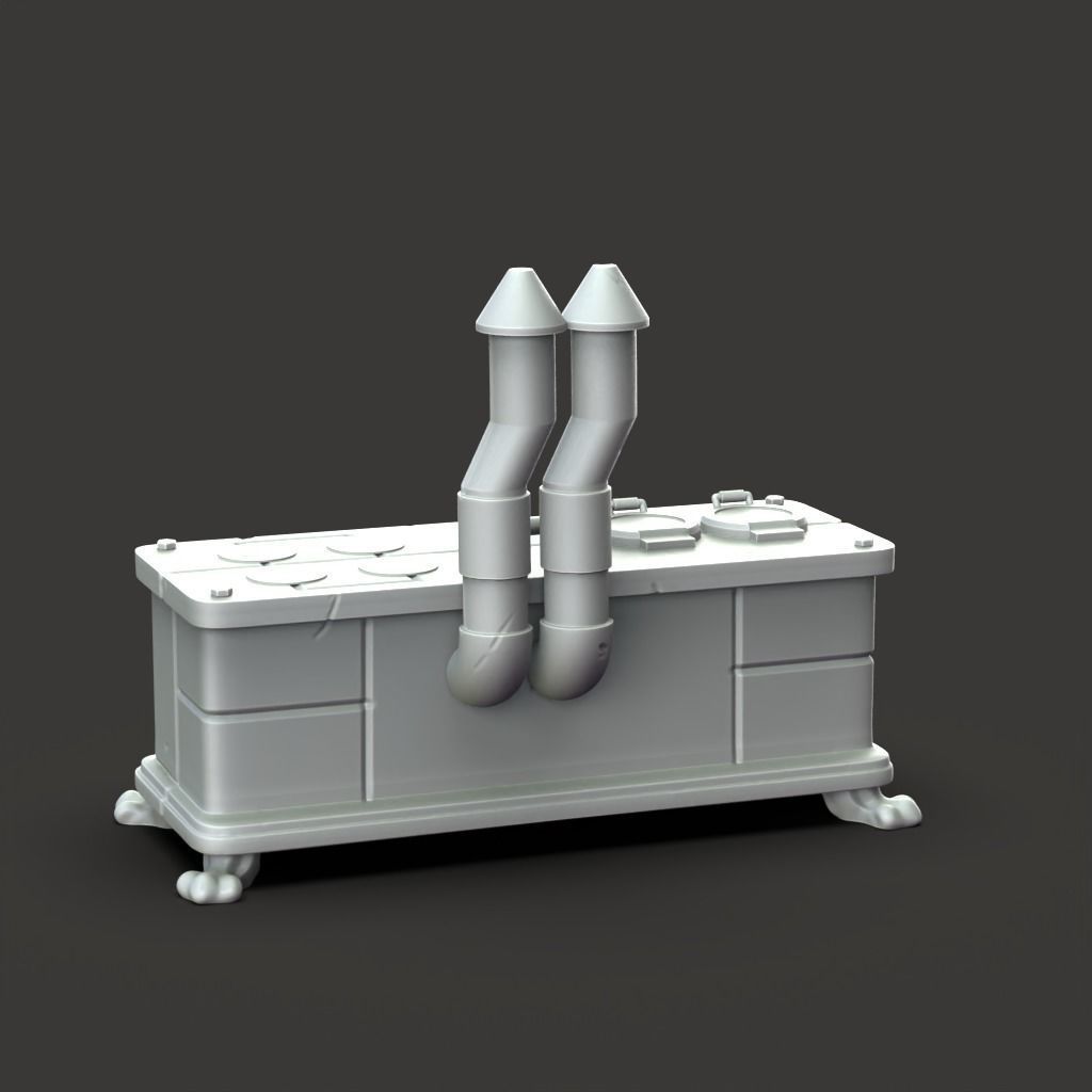 Possessed Oven - 3D Printable TTRPG - PRESUPPORTED - 32mm Scale 3D print model_10