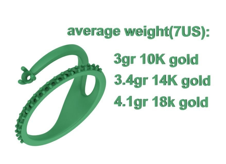 Fashion Diamond Women Ring Lucy Double Shank Ring 3Dmodel 3D print model_10