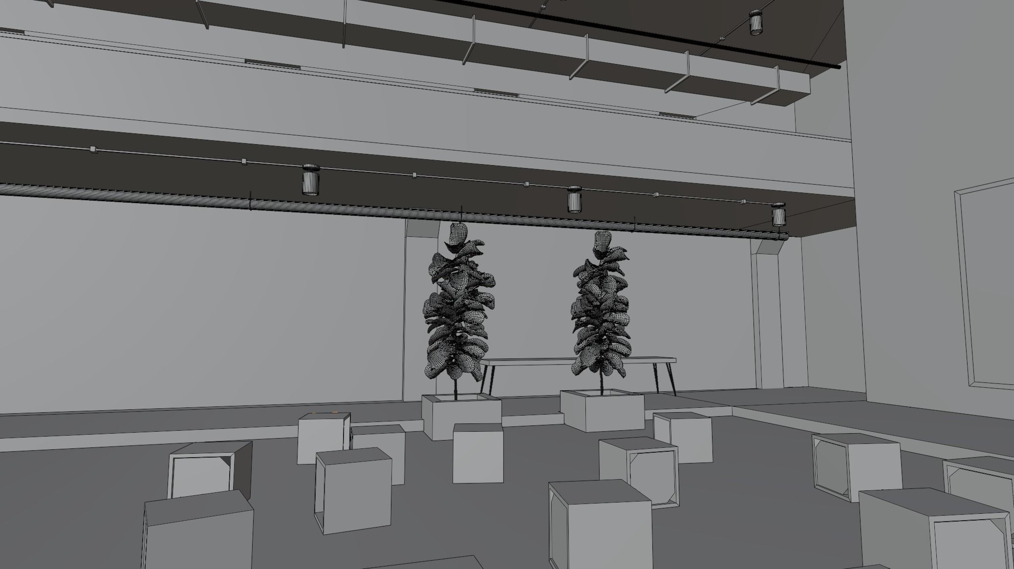 VR gallery showroom 3D model_9