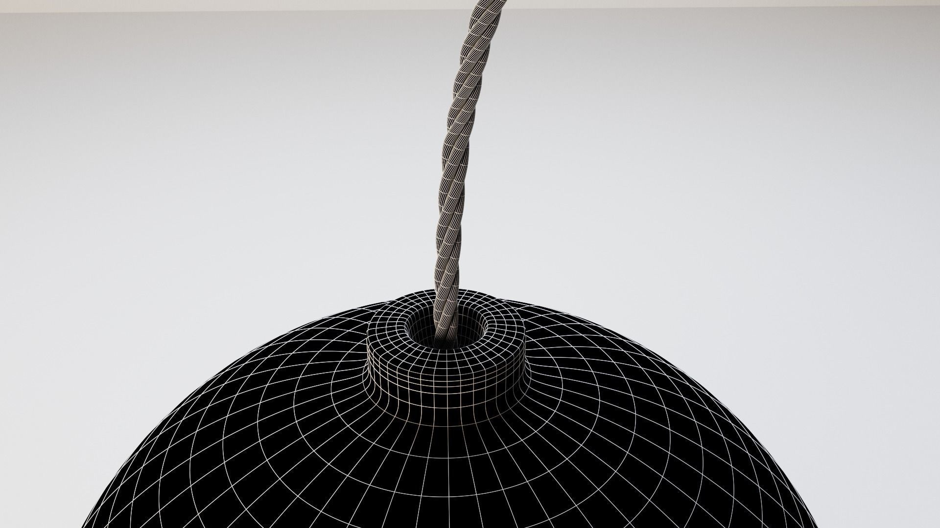 Bomb With Fuse 3D model_7