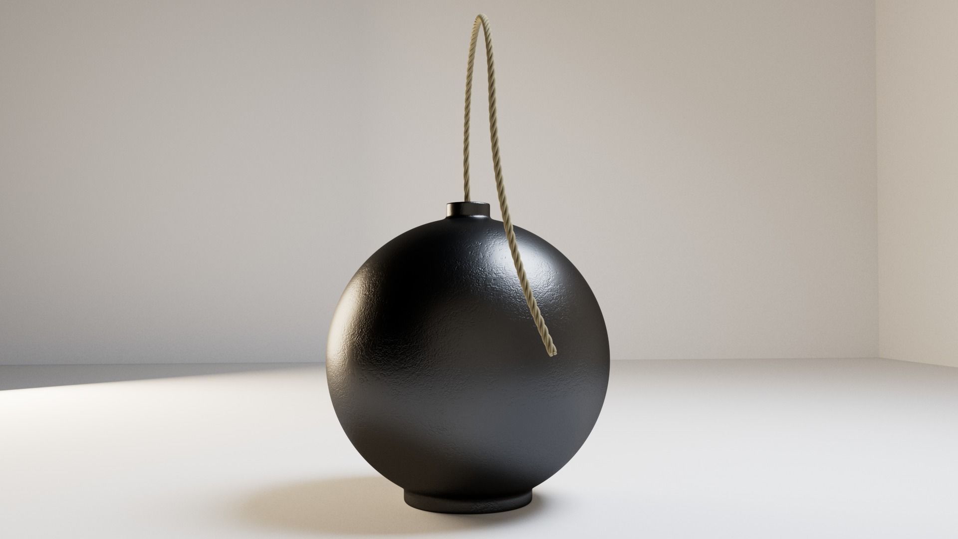 Bomb With Fuse 3D model_3