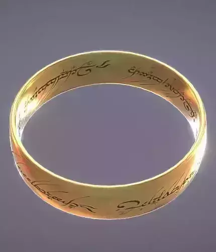 One Ring 3D Model Print