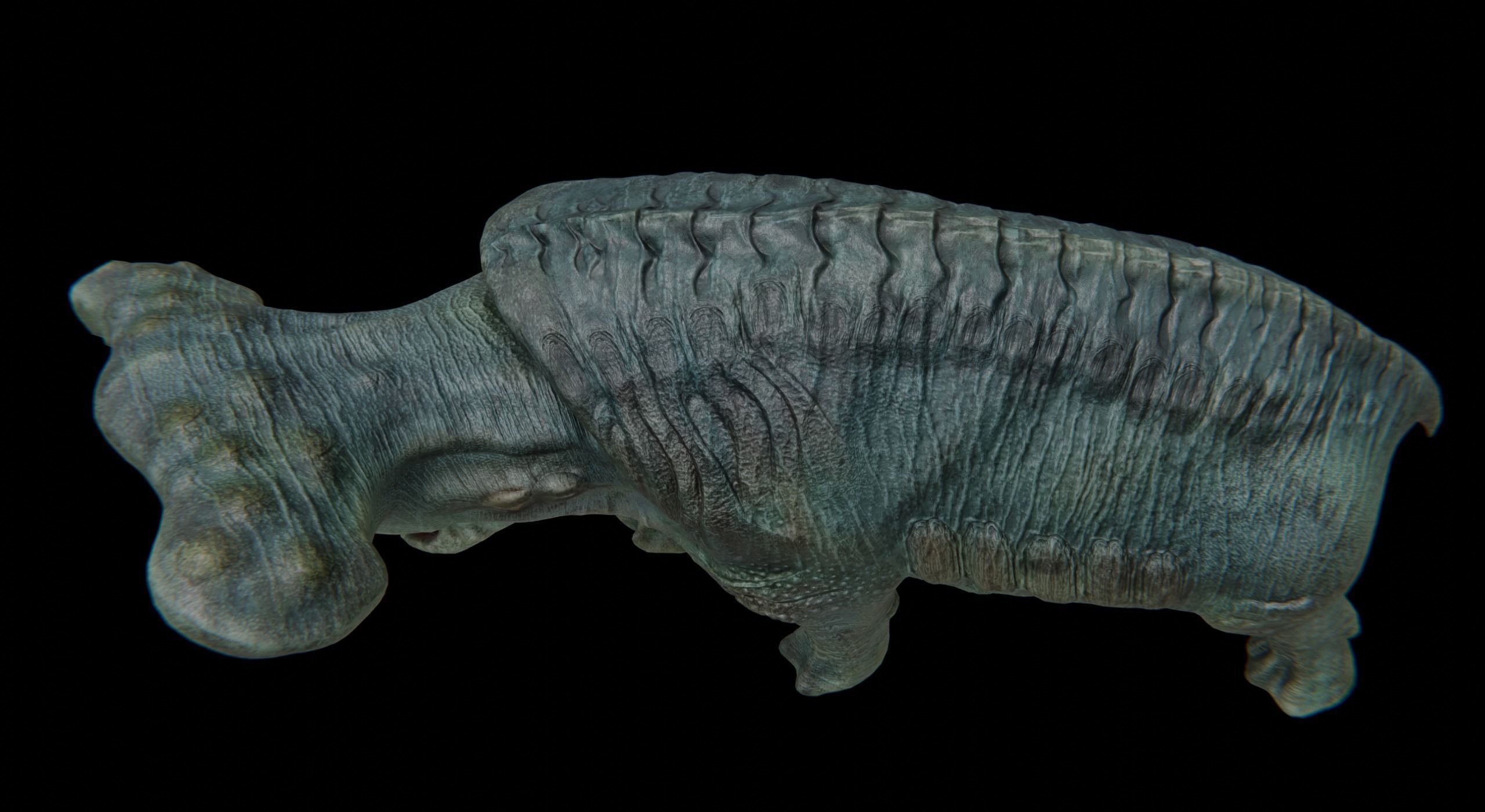 Behemoth Alien Creature Low-poly 3D model_12