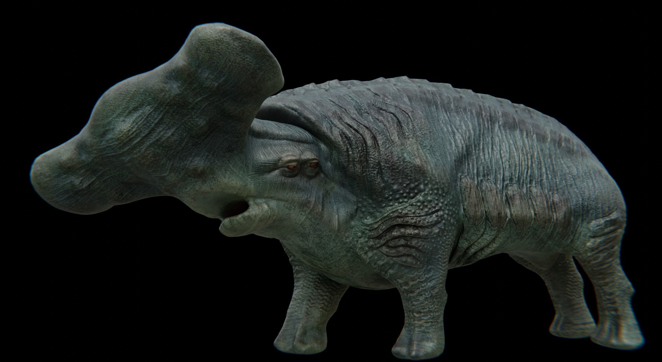 Behemoth Alien Creature Low-poly 3D model_20