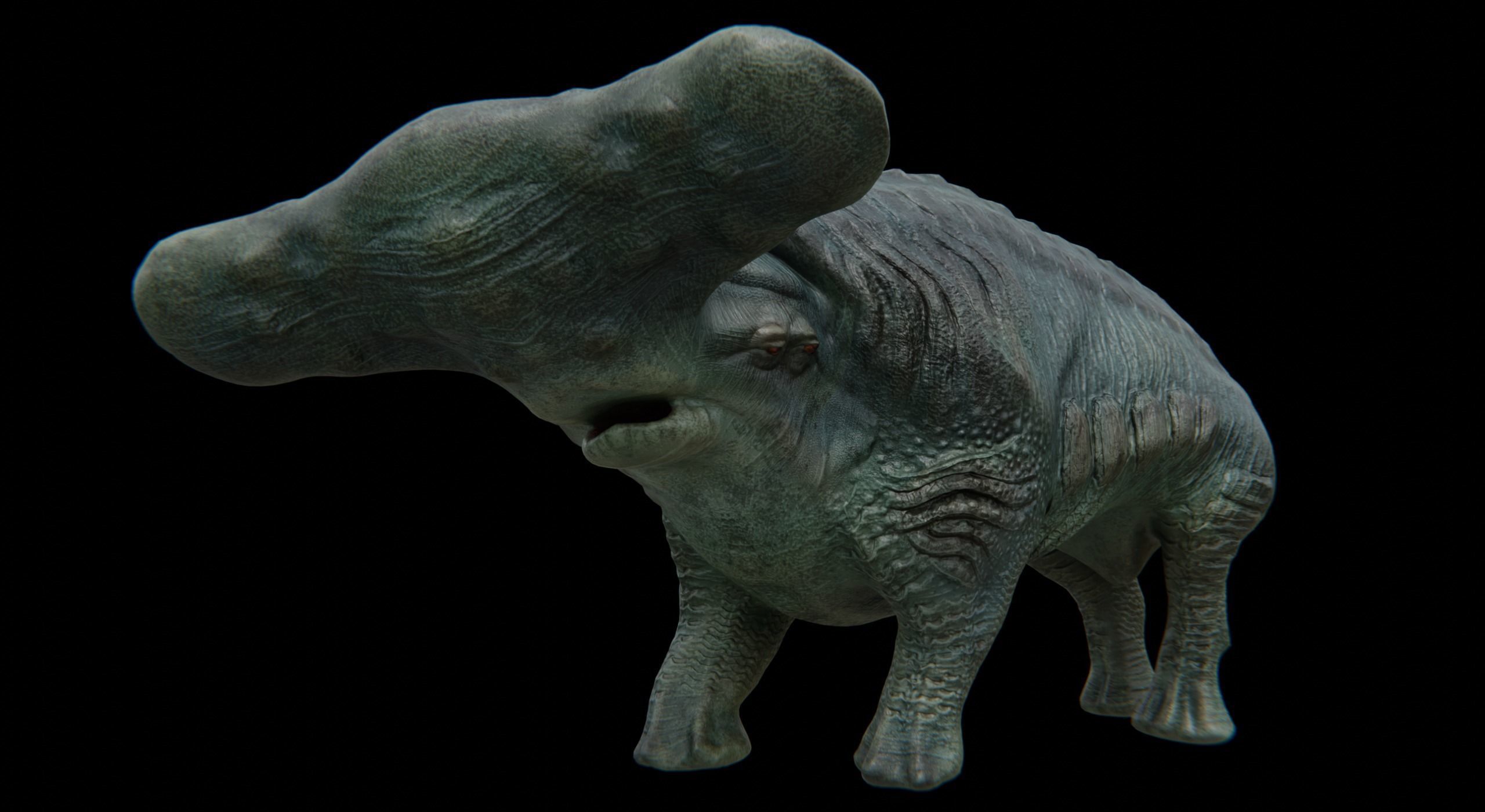 Behemoth Alien Creature Low-poly 3D model_3