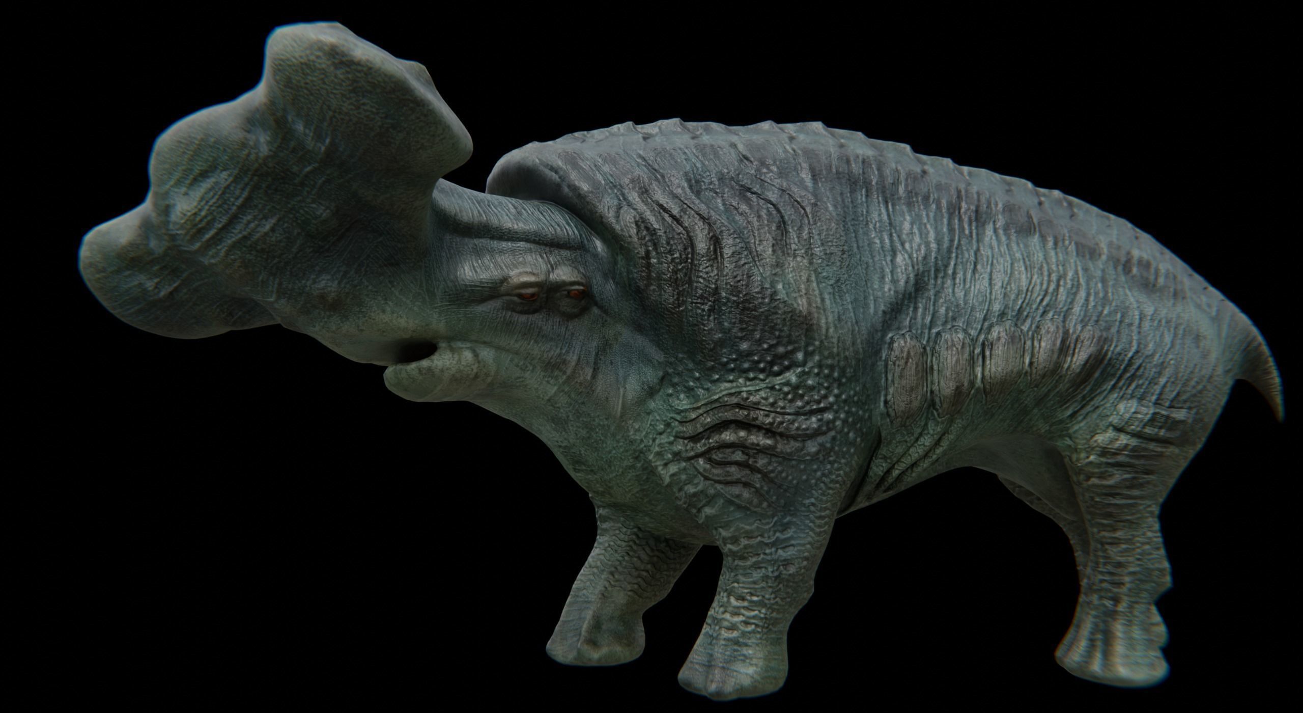Behemoth Alien Creature Low-poly 3D model_18