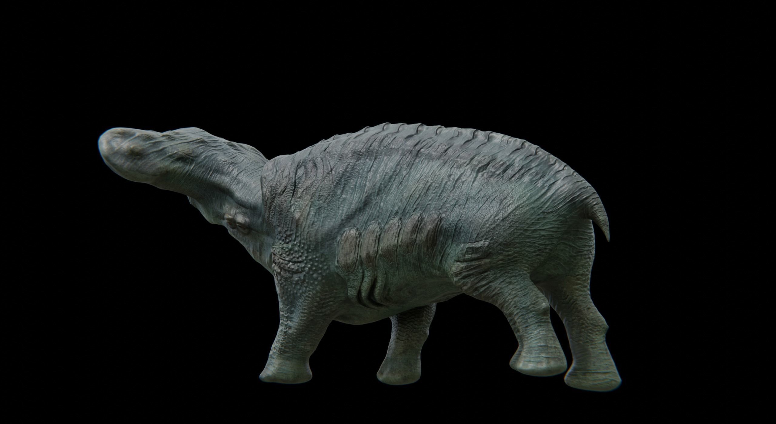 Behemoth Alien Creature Low-poly 3D model_5