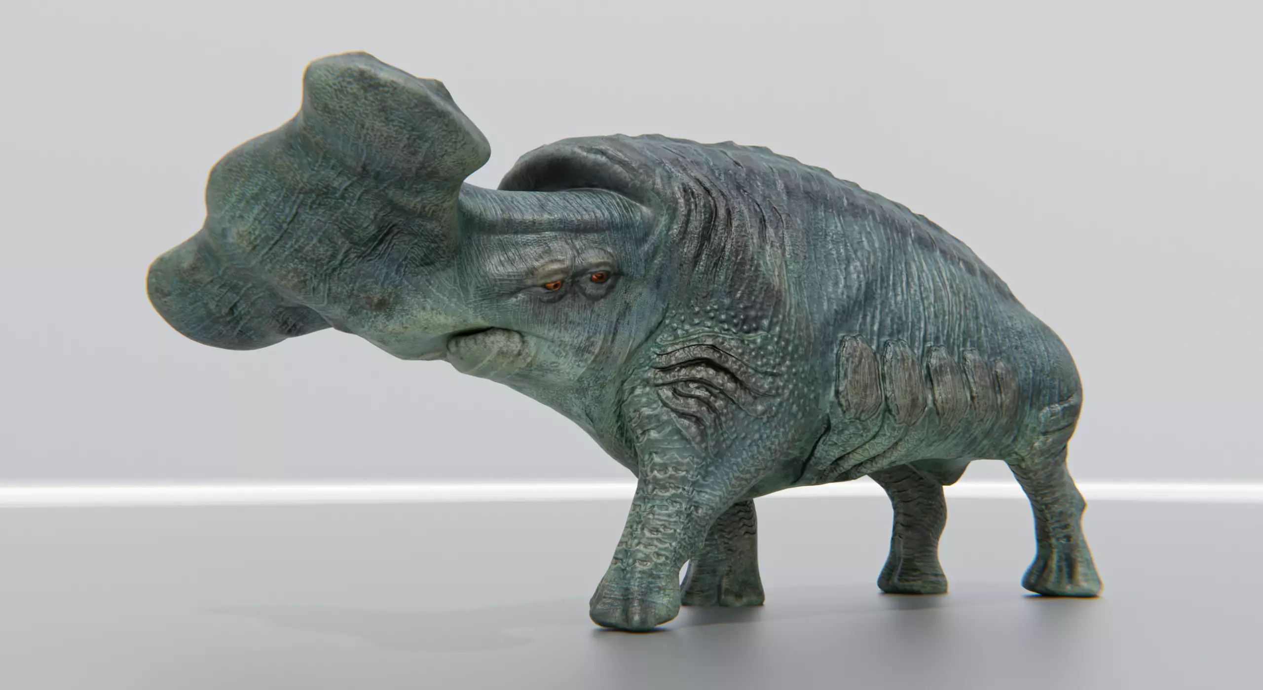 Behemoth Alien Creature Low-poly 3D model_0