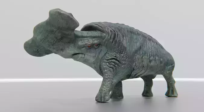 Behemoth Alien Creature Low-poly 3D model
