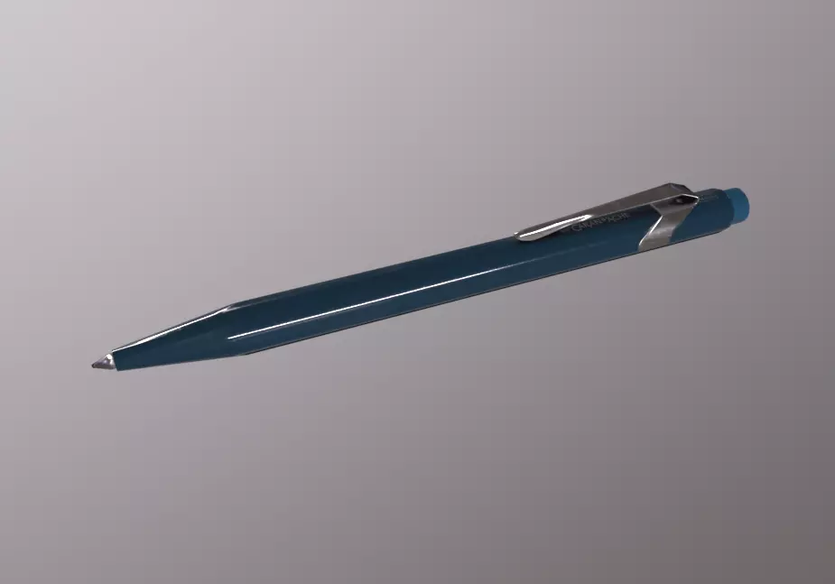Writing Pen Low-poly 3D model_0