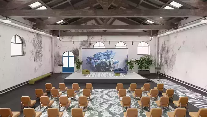 VR Lecture Hall Auditorium 3D model