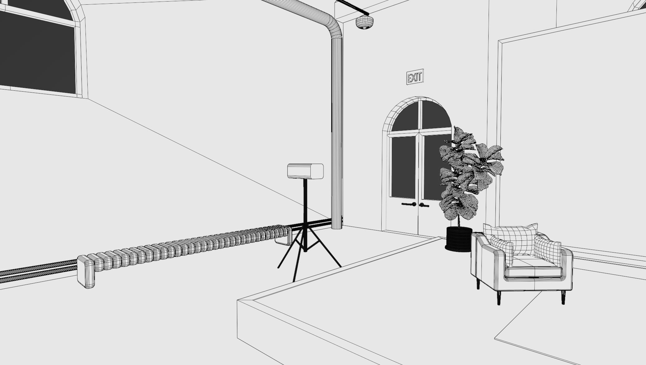 VR Lecture Hall Auditorium 3D model_12