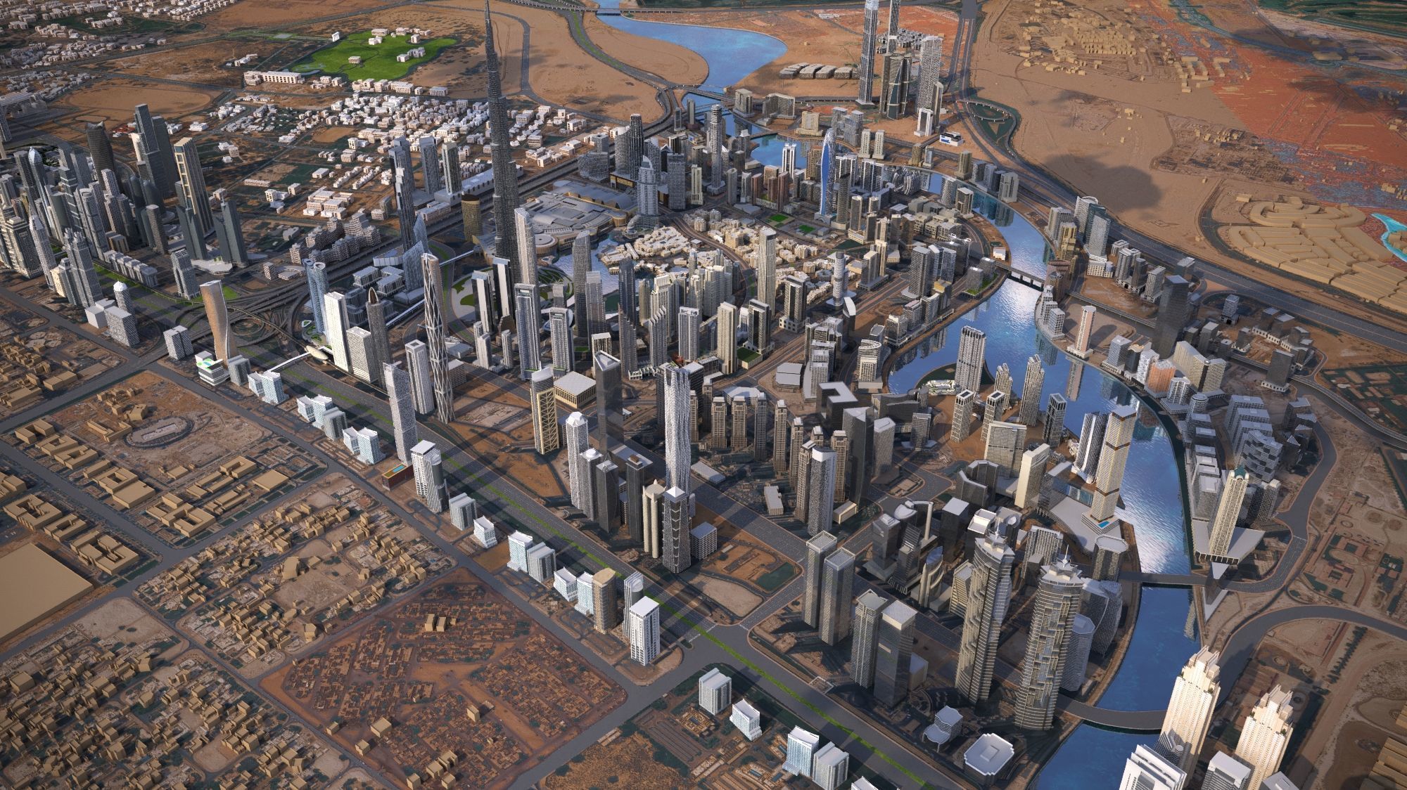 Dubai 3D model_2
