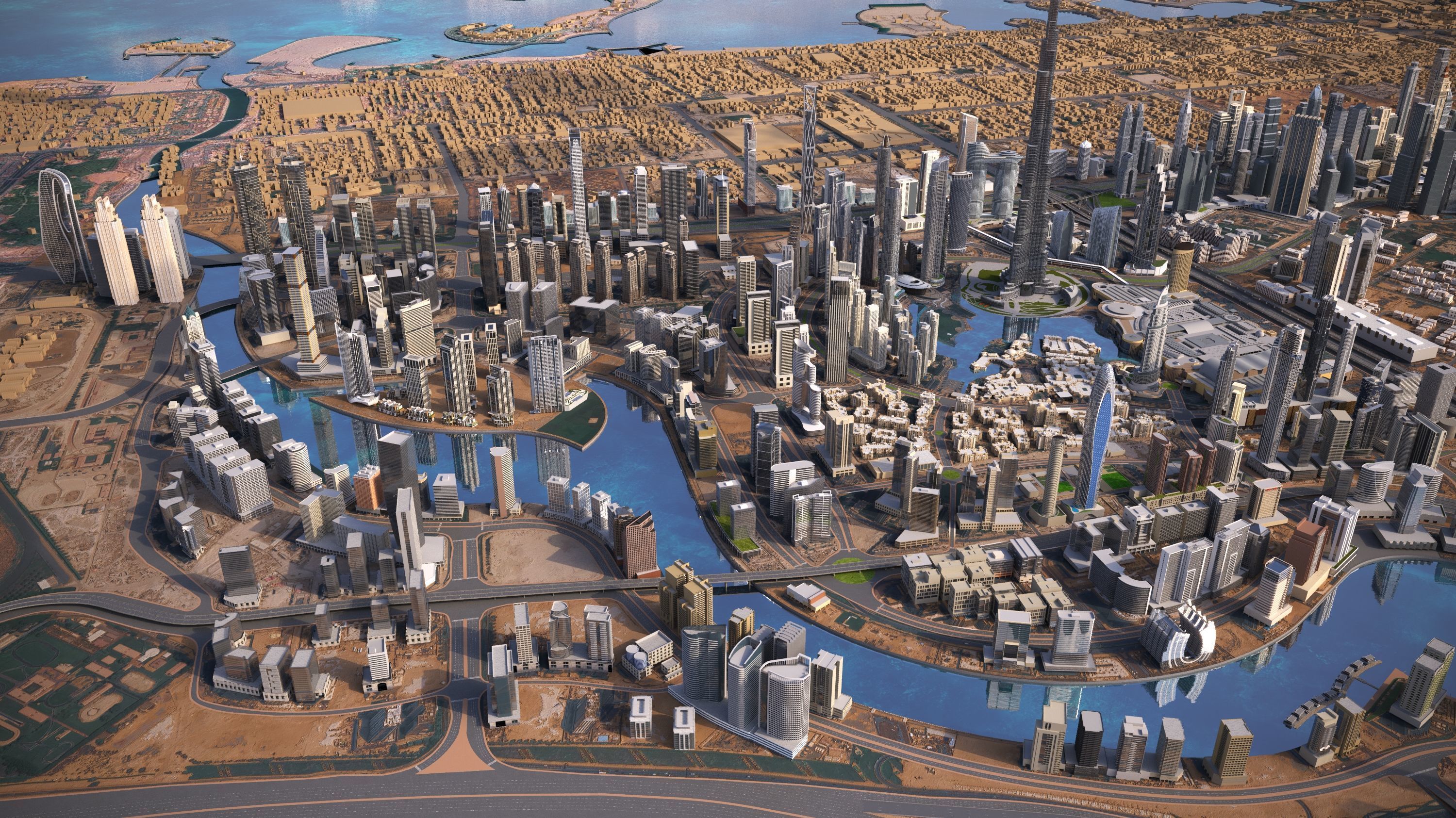 Dubai 3D model_3