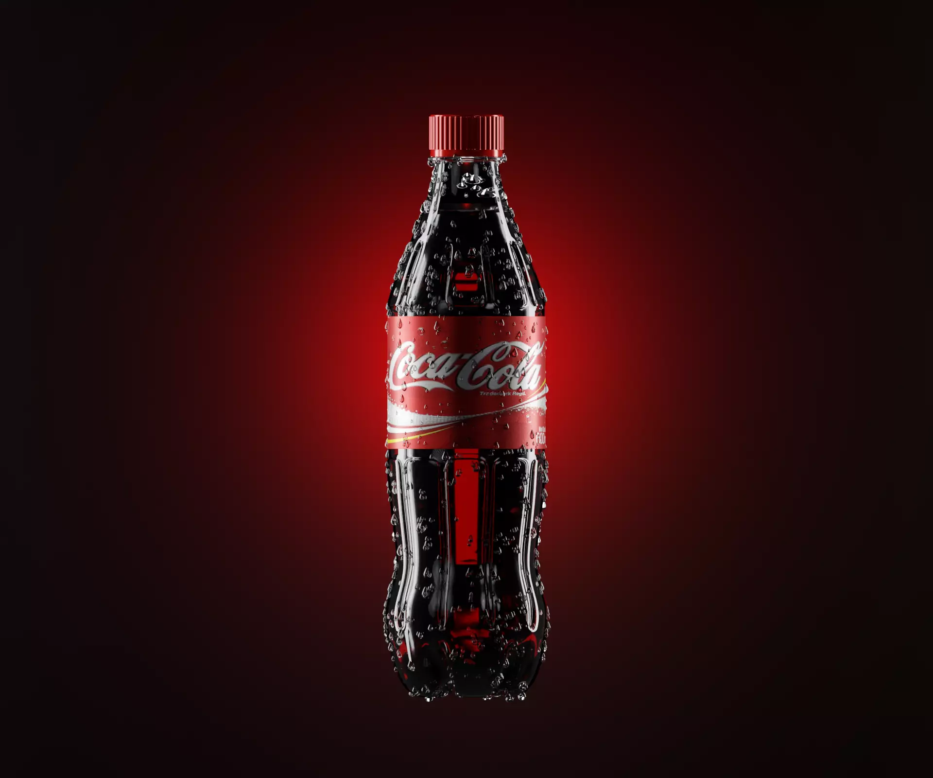 Cola Bottle - Tutorial Included 3D model