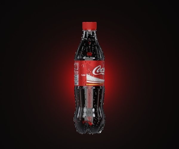 Cola Bottle - Tutorial Included 3D model 3