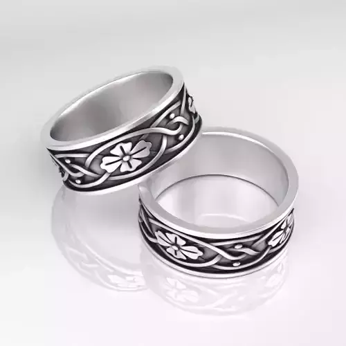 3D Ring with Ornament5 model