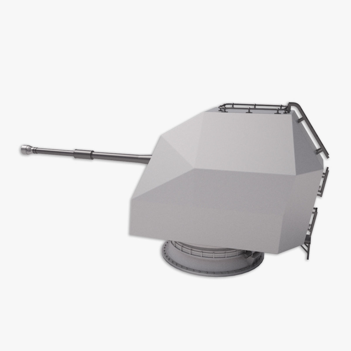 Mark 8 naval gun 3D model 3D model_7