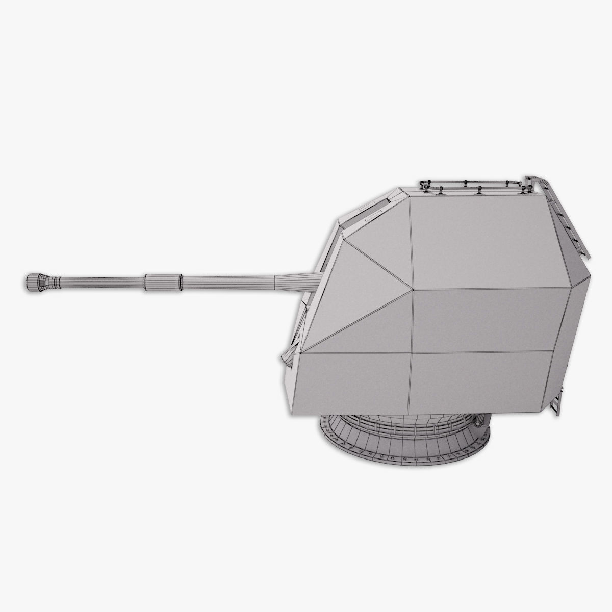 Mark 8 naval gun 3D model 3D model_21