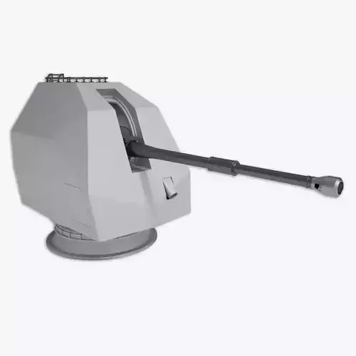 Mark 8 naval gun 3D model 3D model