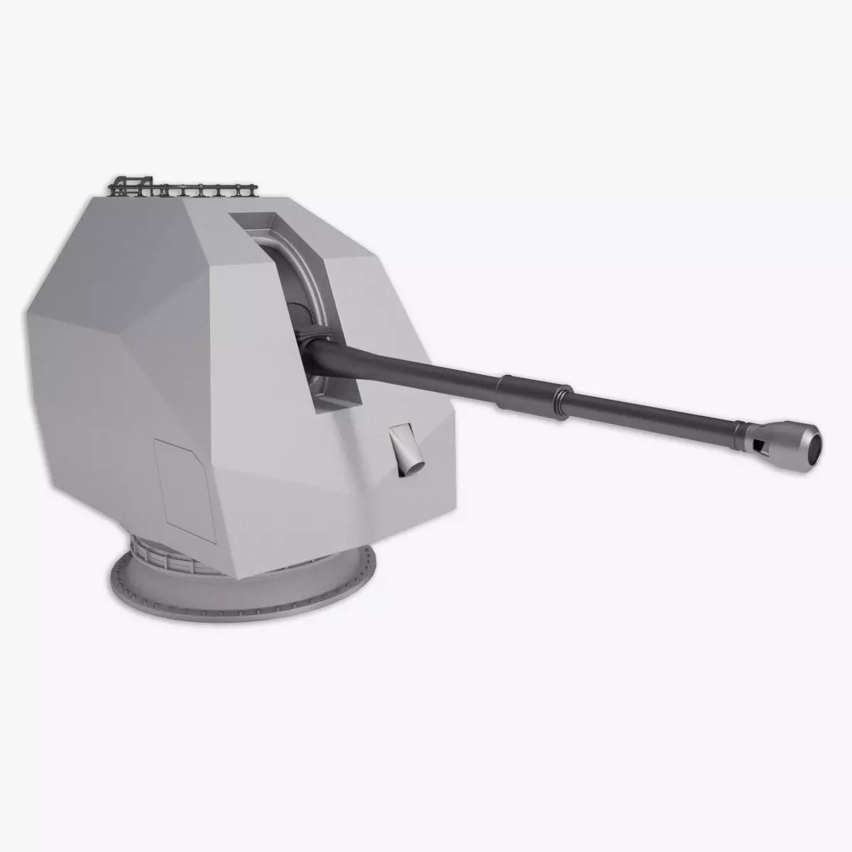 Mark 8 naval gun 3D model 3D model_0