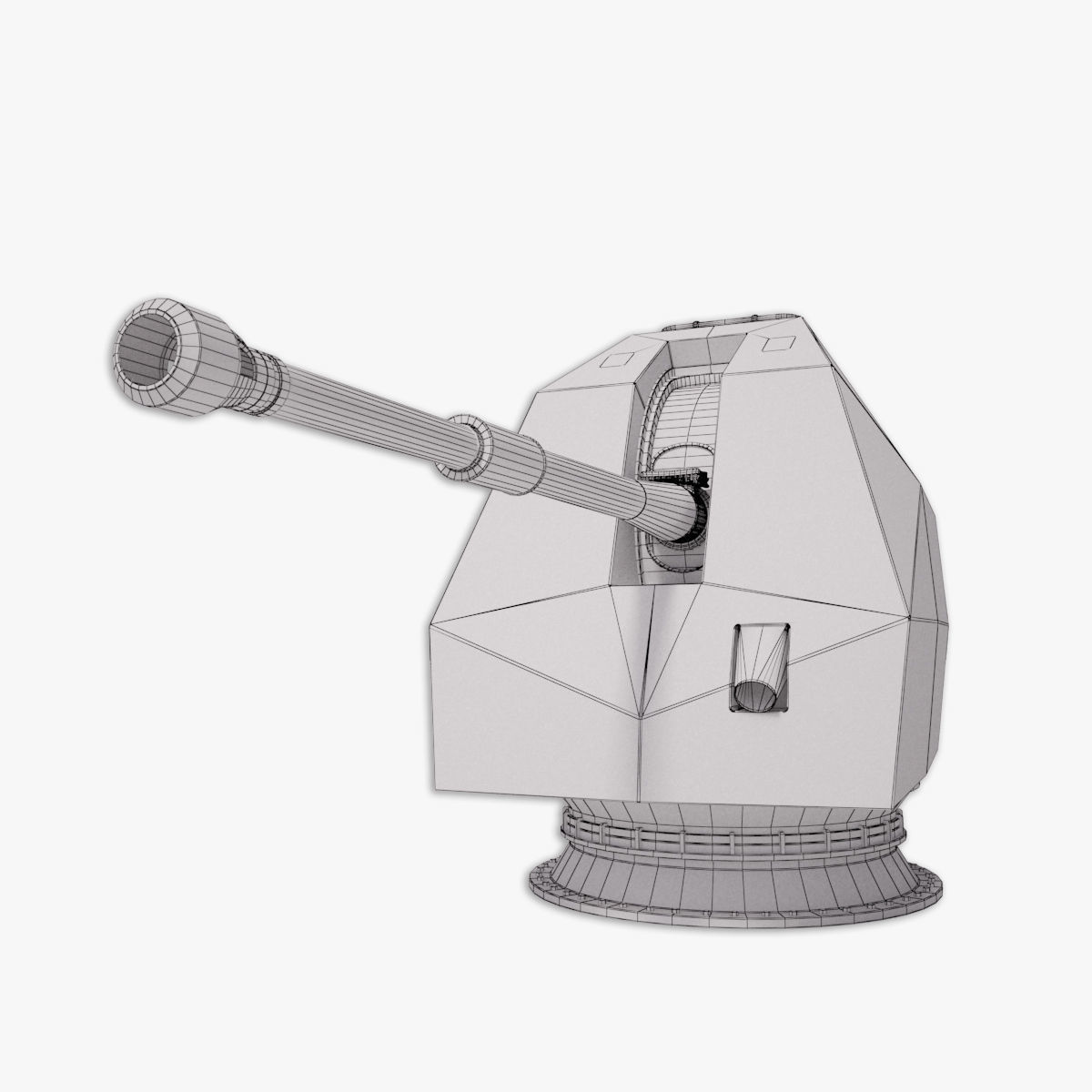 Mark 8 naval gun 3D model 3D model_24