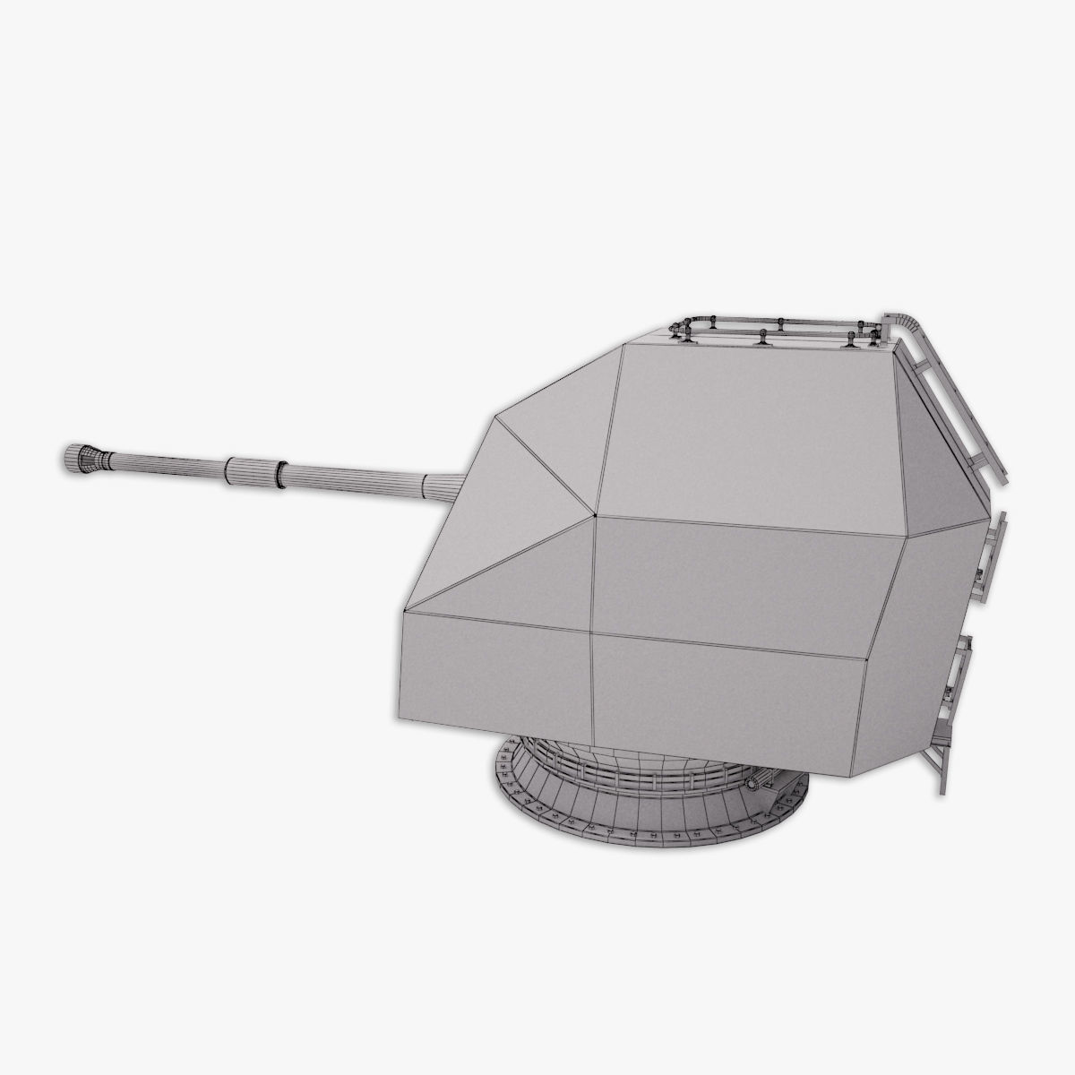 Mark 8 naval gun 3D model 3D model_20