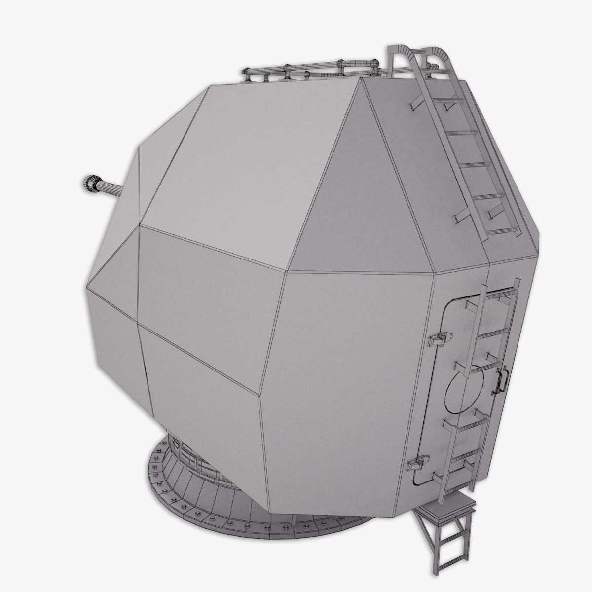 Mark 8 naval gun 3D model 3D model_19