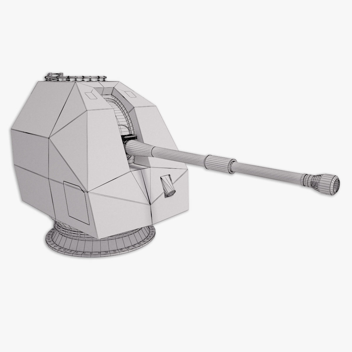 Mark 8 naval gun 3D model 3D model_13