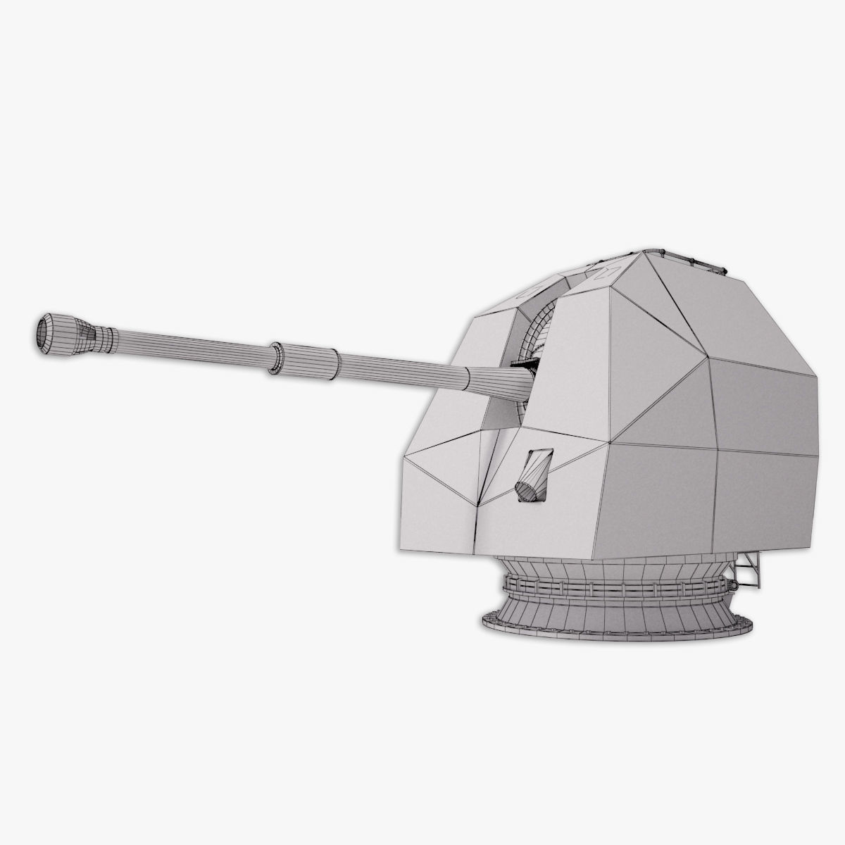 Mark 8 naval gun 3D model 3D model_23