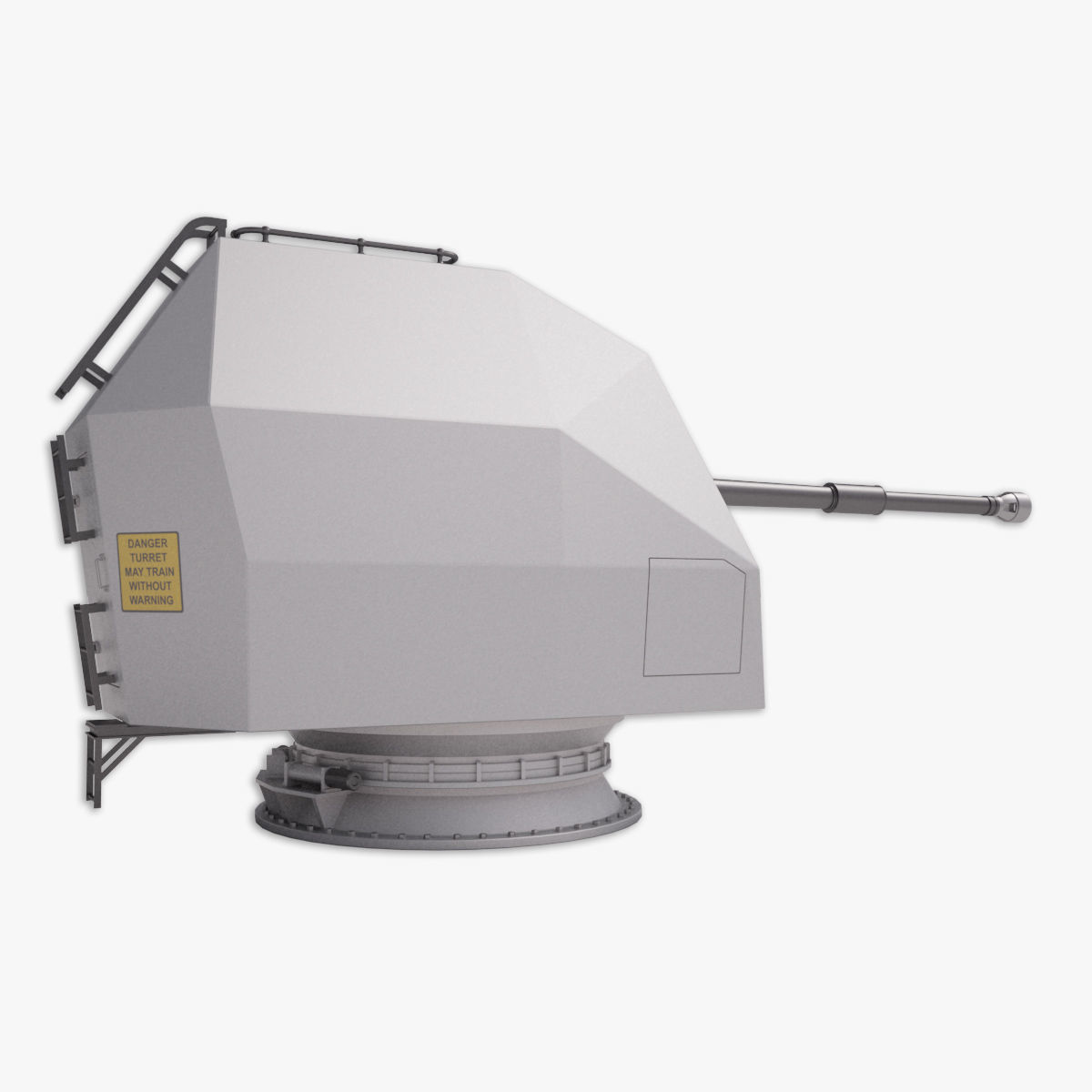 Mark 8 naval gun 3D model 3D model_4