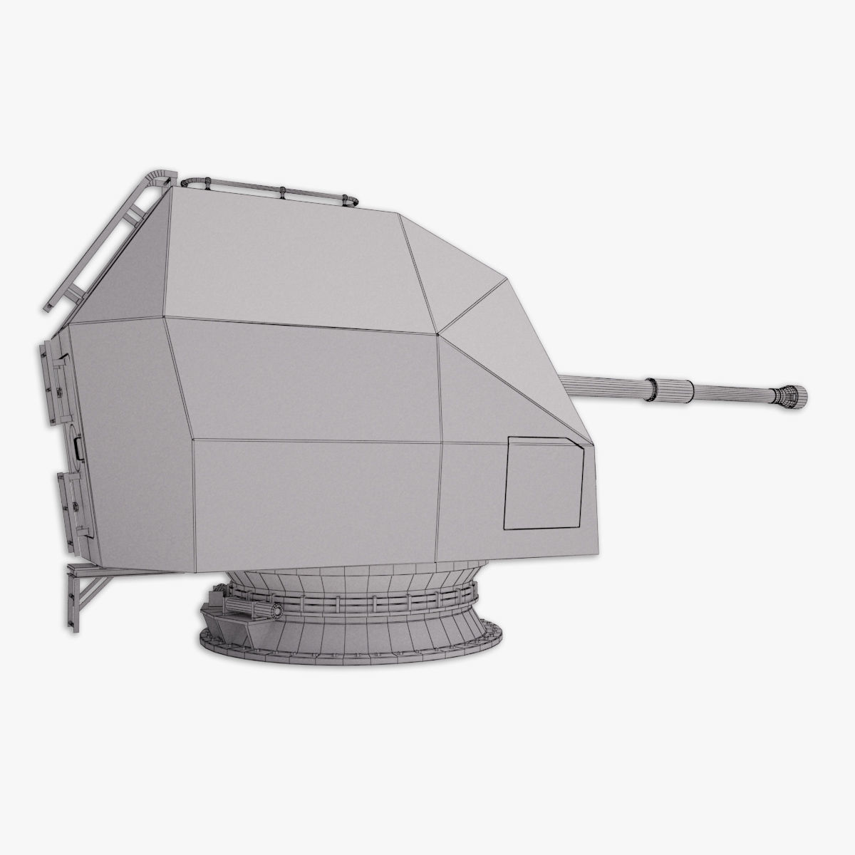 Mark 8 naval gun 3D model 3D model_17