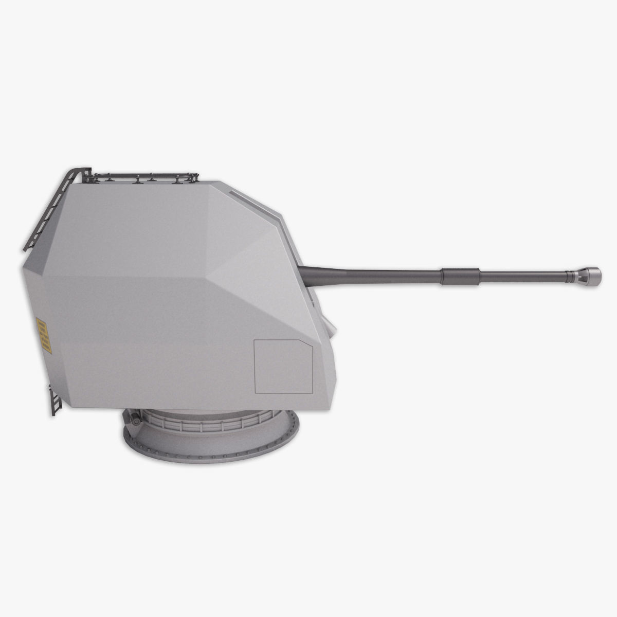 Mark 8 naval gun 3D model 3D model_2