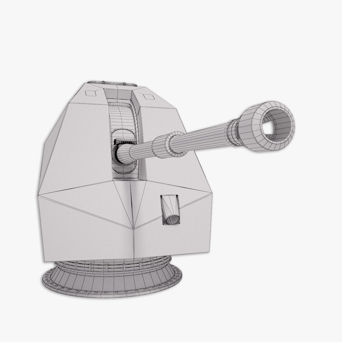 Mark 8 naval gun 3D model 3D model_14