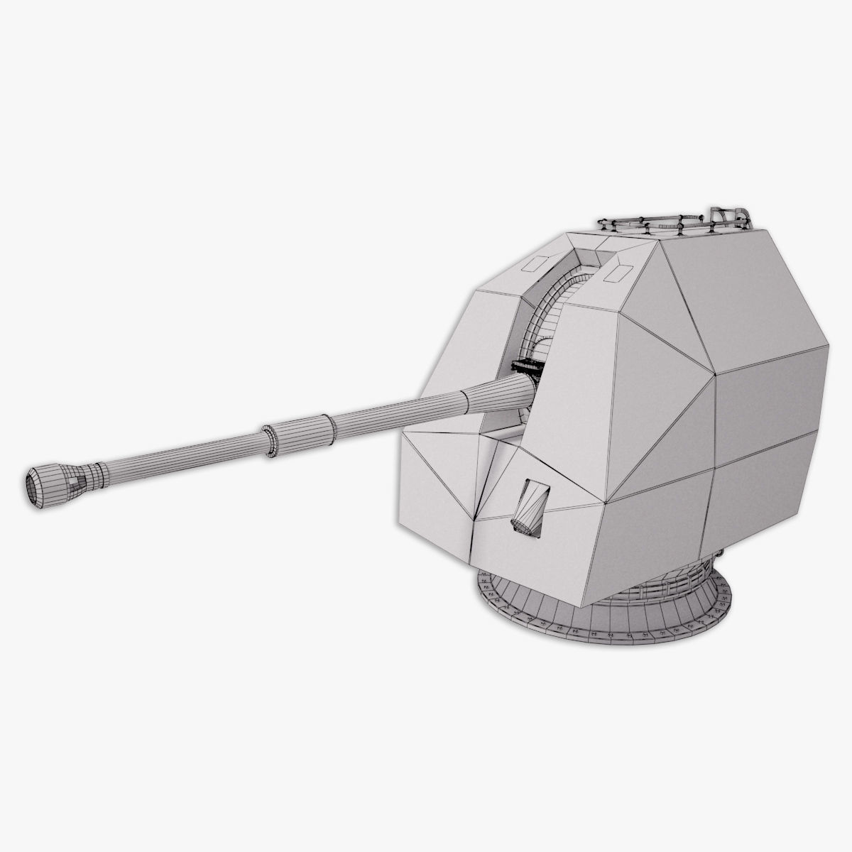 Mark 8 naval gun 3D model 3D model_22