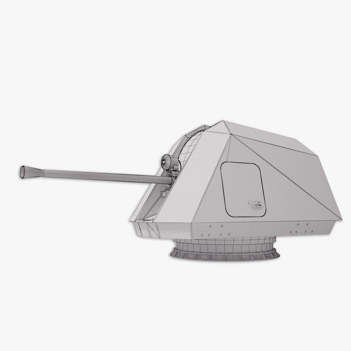 Bofors 57 mm Mk3 - Mk 110 3D model 3D model_23