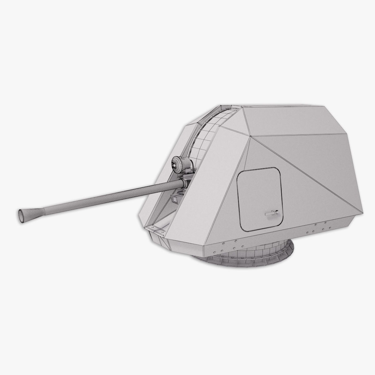 Bofors 57 mm Mk3 - Mk 110 3D model 3D model_22