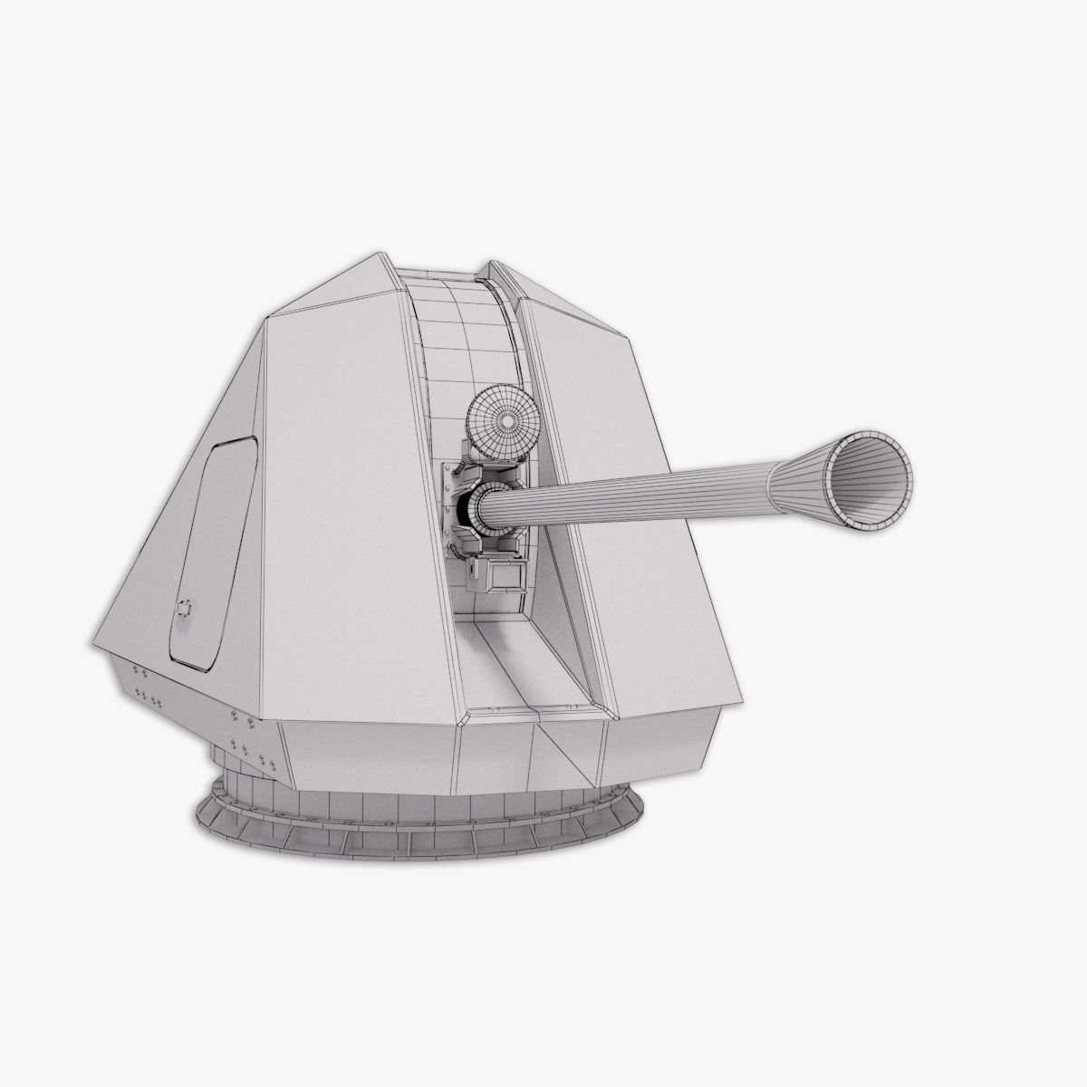 Bofors 57 mm Mk3 - Mk 110 3D model 3D model_14