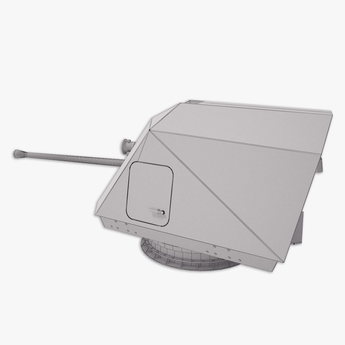 Bofors 57 mm Mk3 - Mk 110 3D model 3D model_20