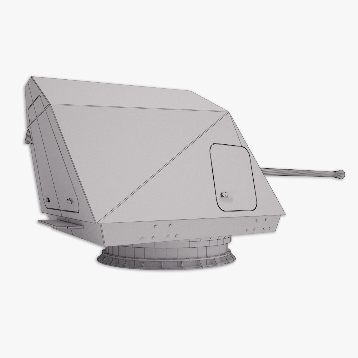 Bofors 57 mm Mk3 - Mk 110 3D model 3D model_17