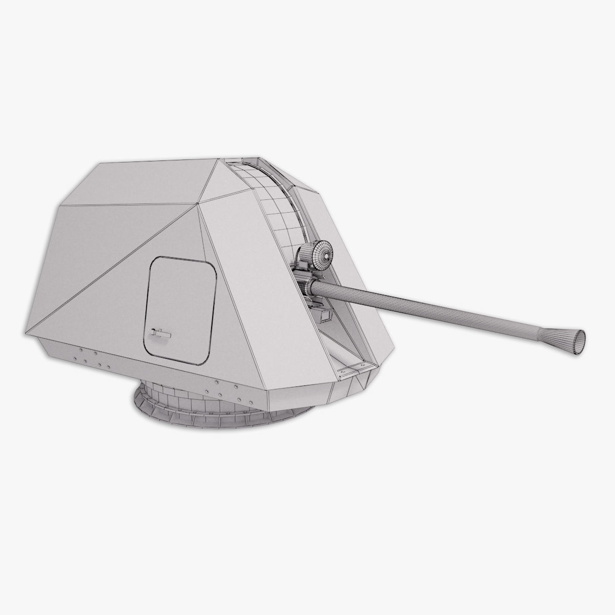 Bofors 57 mm Mk3 - Mk 110 3D model 3D model_13