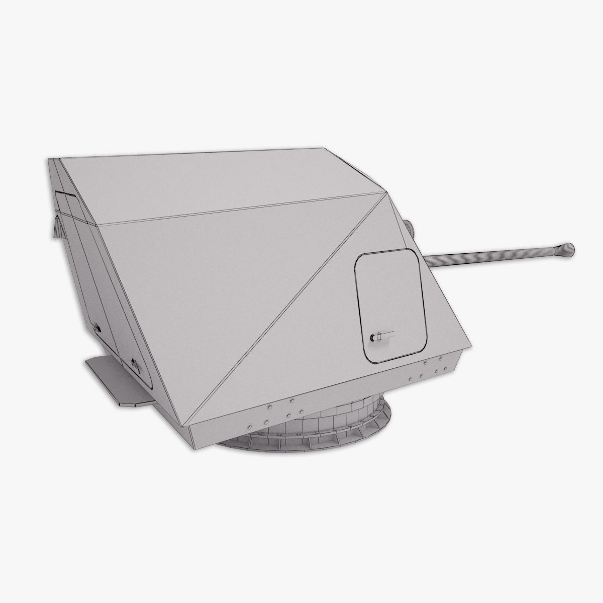 Bofors 57 mm Mk3 - Mk 110 3D model 3D model_16