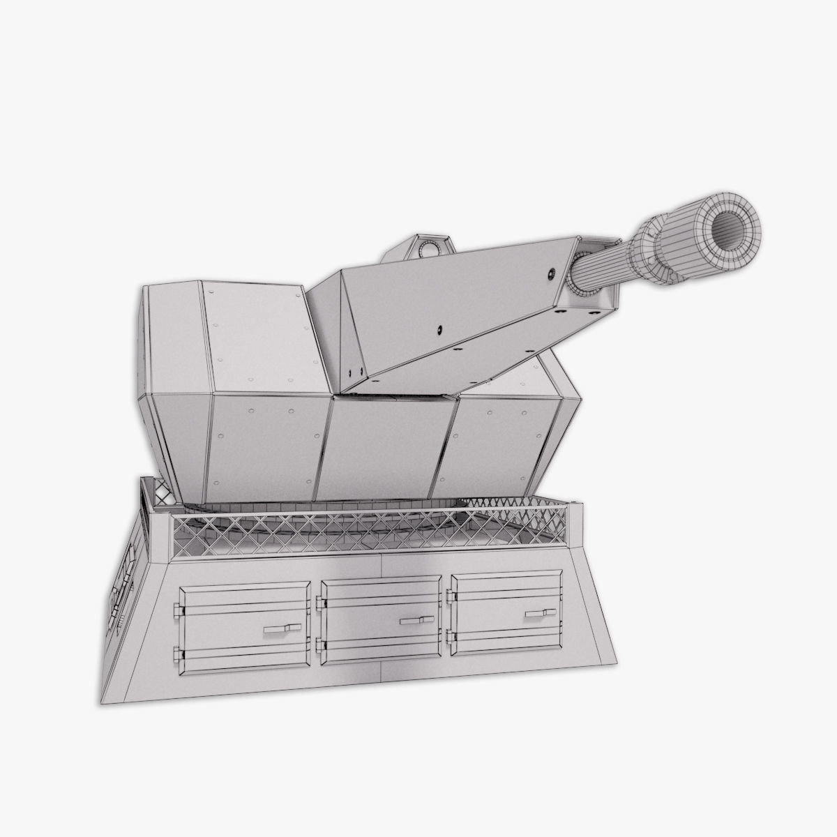 35MM Oerlikon Millenium Gun 3D model 3D model_14