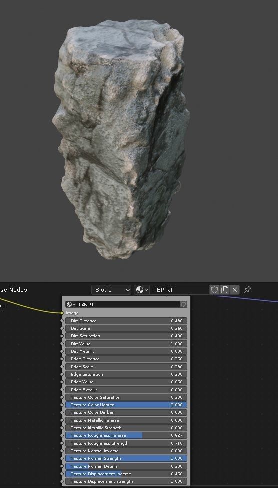 Rock Generator Pro Low-poly 3D model_1