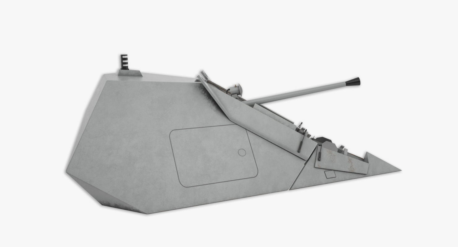 Bofors stealth 57mm 3D model 3D model_3