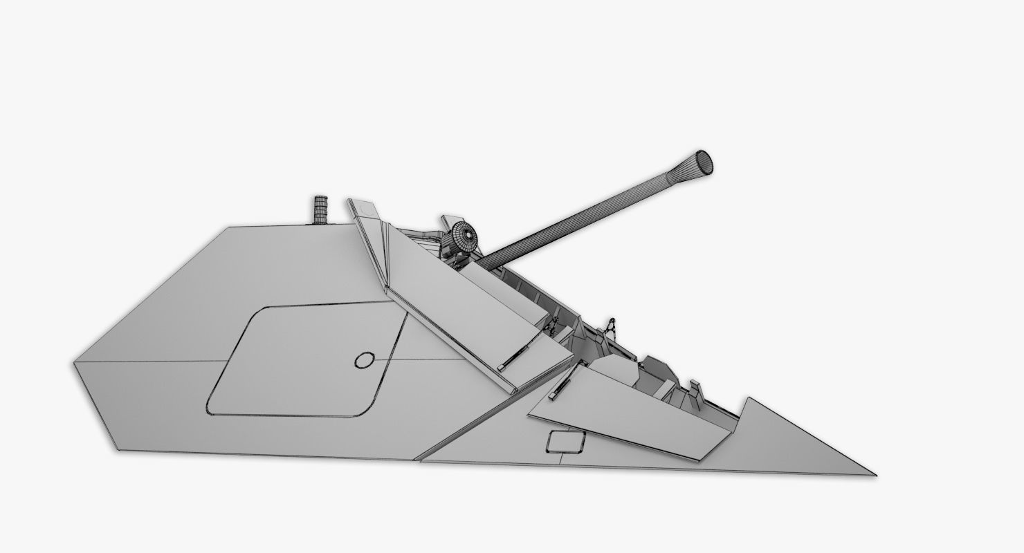 Bofors stealth 57mm 3D model 3D model_11