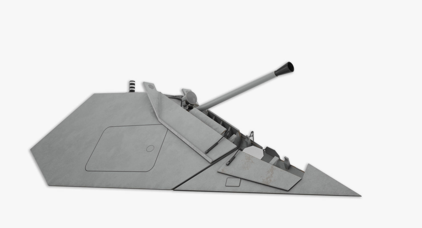 Bofors stealth 57mm 3D model 3D model_2