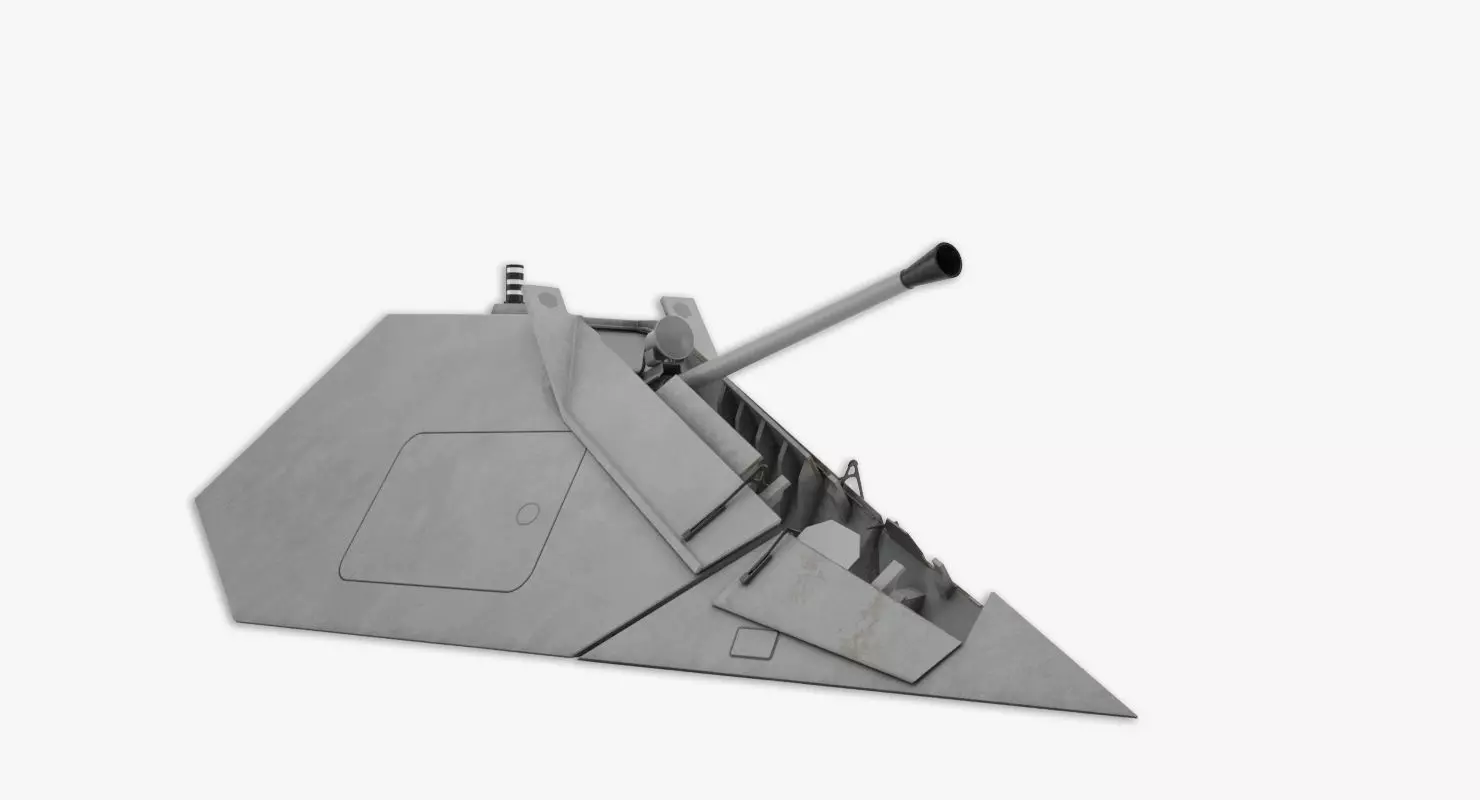 Bofors stealth 57mm 3D model 3D model_0