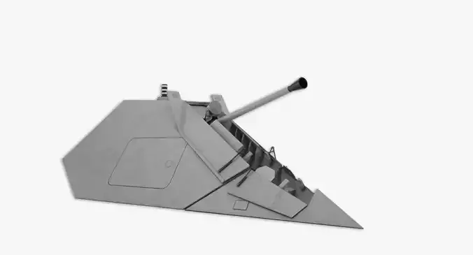Bofors stealth 57mm 3D model 3D model